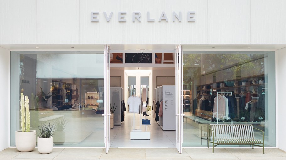 Everlane's Standford store in Palo Alto, California.