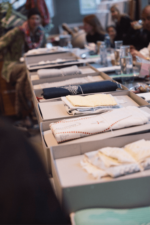 A moment of Stem's presentation at the 2024 Wessel & Vett Fashion Prize.