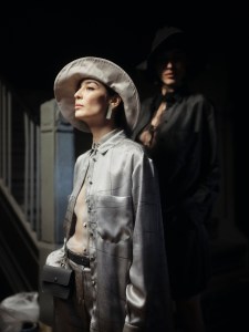 Backstage at the Giorgio Armani Spring 2025 ready-to-wear show