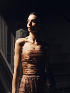 Backstage at the Giorgio Armani Spring 2025 ready-to-wear show