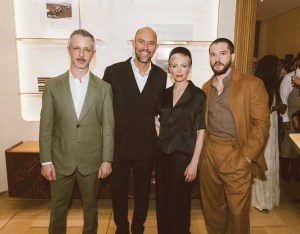 Jeremy Strong, Damien Bertrand, Michelle Williams and Kit Harrington