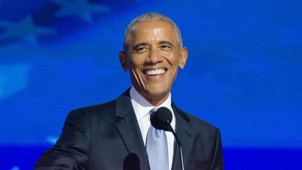 Former US President Barack Obama speaks during the Democratic National Convention (DNC) at the United Center in Chicago, Illinois, United States on August 20, 2024. The US is ready for a new chapter with 'President Kamala Harris," former President Barack Obama said Tuesday when he took the stage at the Democratic National Convention (DNC) in Chicago, Illinois, in a show of support for the party's candidate for the White House.