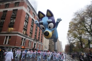 NEW YORK, NEW YORK - NOVEMBER 28: 2024 Macy's Thanksgiving Day Parade on November 28, 2024 in New York City. (Photo by Theo Wargo/Getty Images)