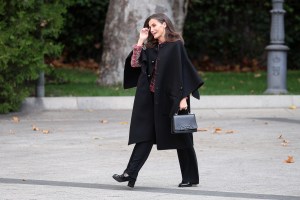 MADRID, SPAIN - NOVEMBER 21: Queen Letizia of Spain attends the 'Luis Carandell' Journalism awards ceremony at Senate Palace on November 21, 2024 in Madrid, Spain. (Photo by Paolo Blocco/Getty Images)
