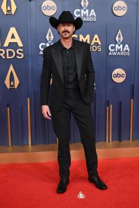 Riley Green at The 58th Annual CMA Awards at Bridgestone Arena on November 20, 2024 in Nashville, Tennessee.