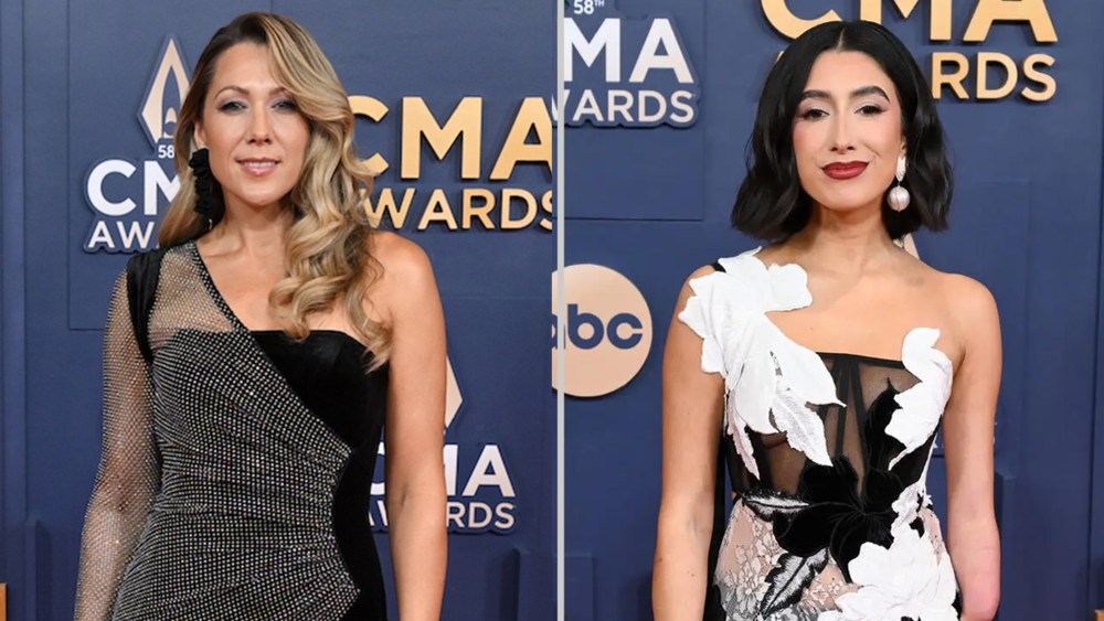 Colbie Caillat, Dasha and more country stars in sheer looks on the 2024 CMA Awards red carpet.