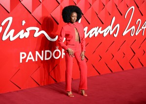 AJ Odudu at The Fashion Awards 2024 held at the Royal Albert Hall on December 02, 2024 in London, United Kingdom.