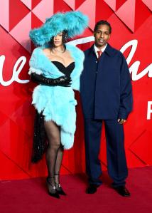 Rihanna, A$AP Rocky at The Fashion Awards 2024 held at the Royal Albert Hall on December 02, 2024 in London, United Kingdom.