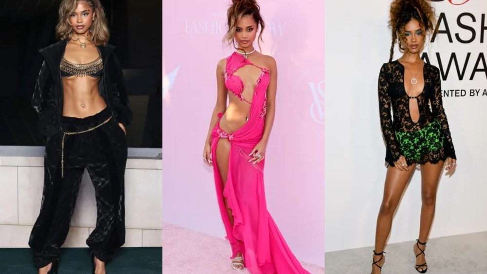 Tyla attends The Prelude To The Olympics At Fondation Louis Vuitton on July 25, 2024 in Paris, France; Tyla attends the Victoria's Secret Fashion Show 2024 at Duggal Greenhouse on October 15, 2024 in Brooklyn, New York; Tyla at the 2024 CFDA Fashion Awards held at the American Museum of Natural History on October 28, 2024 in New York, New York.