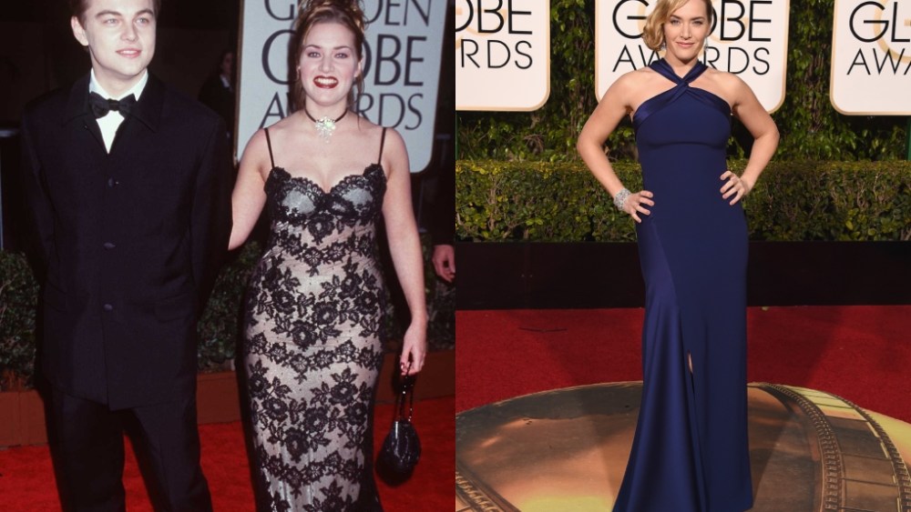 Kate Winslet's Golden Globes red carpet looks through the years.