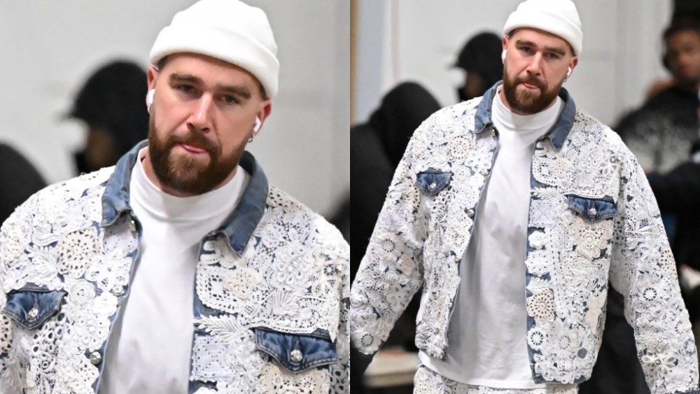 Travis Kelce leaving Kansas City Chiefs’ game against the Cleveland Browns in Ohio.