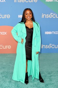 LOS ANGELES, CALIFORNIA - OCTOBER 21: Quinta Brunson attends HBO's final season premiere of "Insecure" at Kenneth Hahn Park on October 21, 2021 in Los Angeles, California. (Photo by Kevin Winter/Getty Images)
