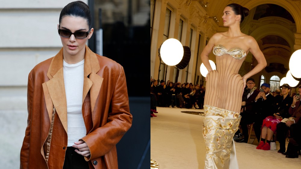 Kendall Jenner departs Schiaparelli's spring 2025 haute couture fashion show on Jan. 27 in Paris; Kendall Jenner walks in Schiaparelli's spring 2025 haute couture fashion show on Jan. 27 in Paris, The Row, Hermes Birkin