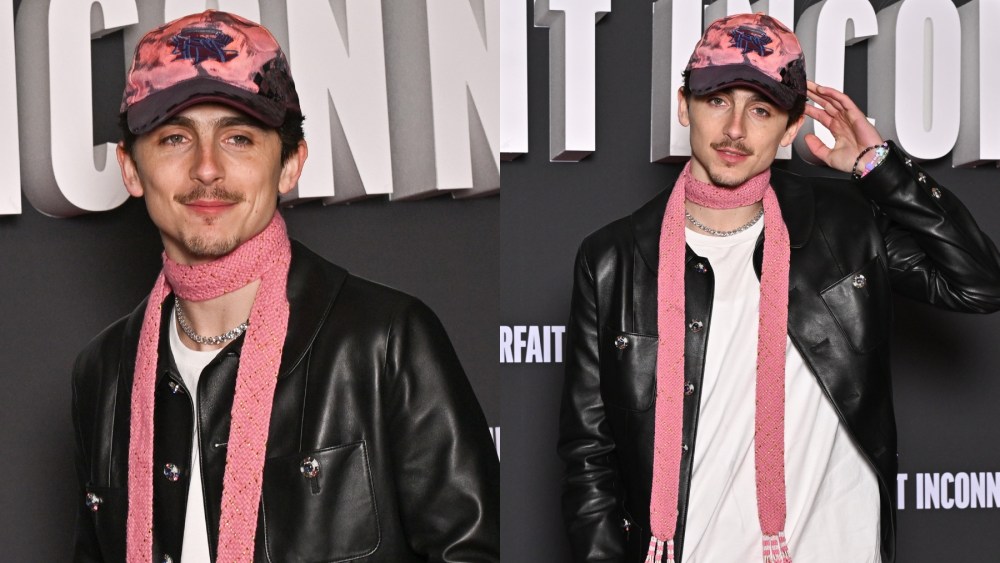 Timothée Chalamet attends the Paris premiere of "A Complete Unknown" on Jan. 15, Chanel jacket, red carpet