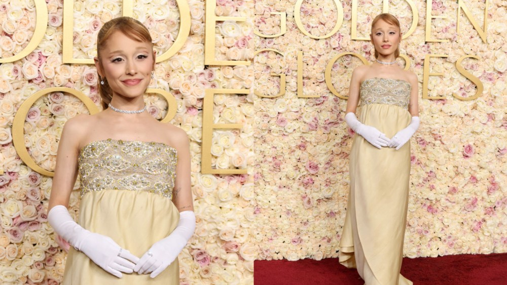 Ariana Grande at the 82nd Annual Golden Globe Awards at The Beverly Hilton on Jan. 05 in Beverly Hills, Calif.
