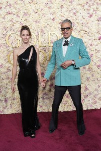 Emilie Livingston and Jeff Goldblum