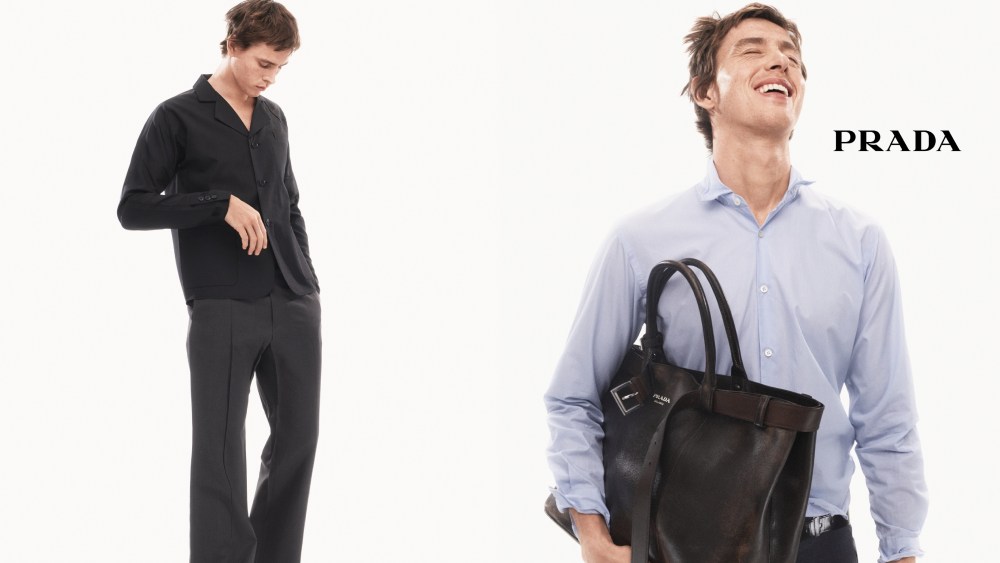 Harris Dickinson, Prada, Menswear, spring 2025, campaign