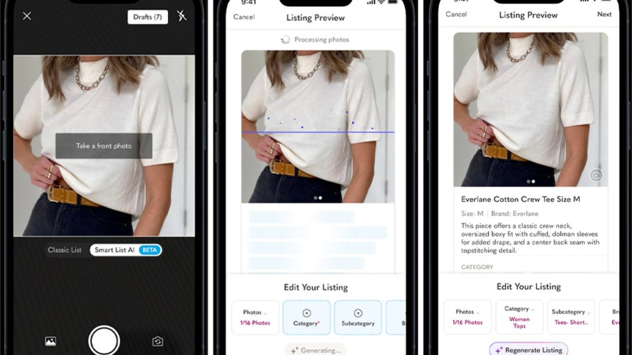 Smart List AI allows sellers to create listings faster than they would be able to do manually.