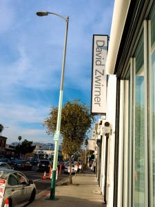 A view of the David Zwirner gallery along Western Ave in the Melrose Hill neighborhood in Los Angeles