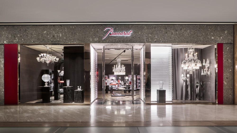 Baccarat's new store at South Coast Plaza.