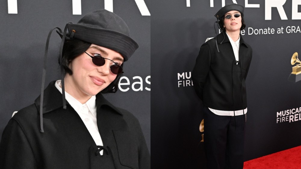 Billie Eilish arrives for the 67th Annual Grammy Awards at the Crypto.com Arena in Los Angeles on February 2, 2025.