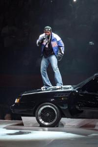 Kendrick Lamar performs at Super Bowl LIX at Caesars Superdome on February 09, 2025 in New Orleans, Louisiana.