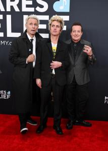Mike Dirnt, Billie Joe Armstrong, Tré Cool at the 67th GRAMMY Awards held at the Crypto.com Arena on February 2, 2025 in Los Angeles, California.