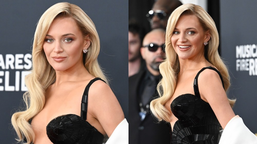 Kelsea Ballerini at the 2025 Grammy Awards on Feb. 2 in Los Angeles, little black dress, red carpet, Tamara Ralph