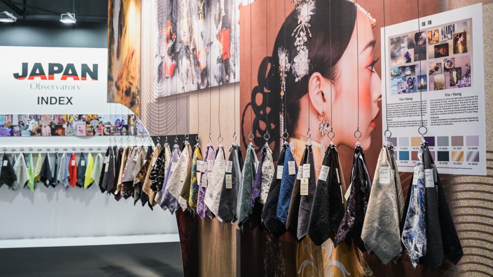 The scene at the 40th edition of the Milano Unica textile trade show in Milan.