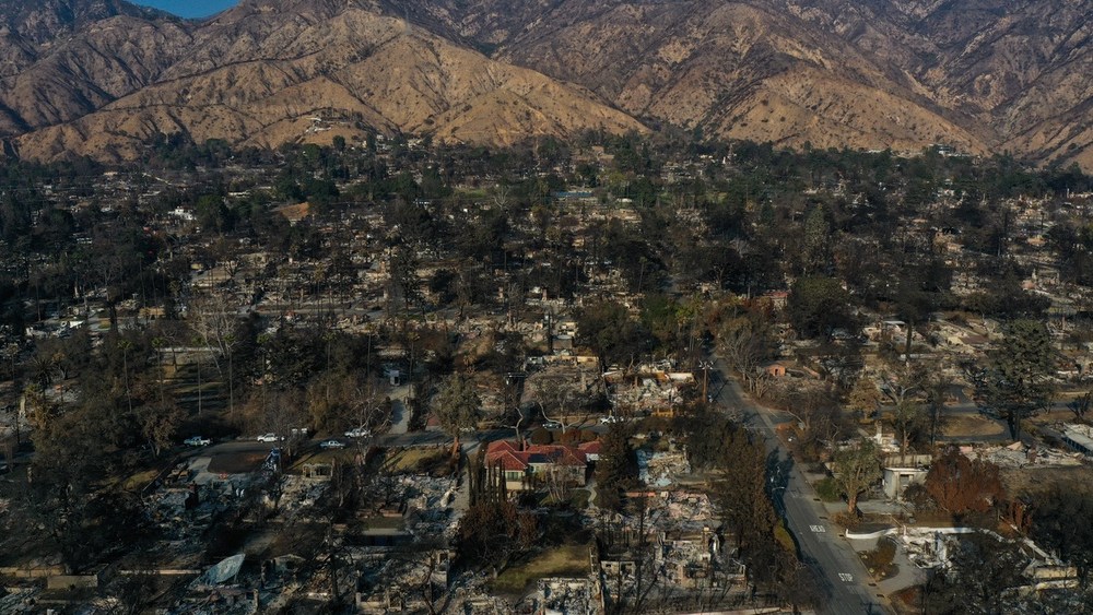 Eaton fire in Los Angeles, California