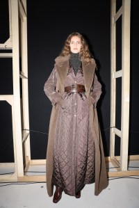 Backstage at Max Mara Fall 2025 Ready-to-Wear Collection at Milan Fashion Week
