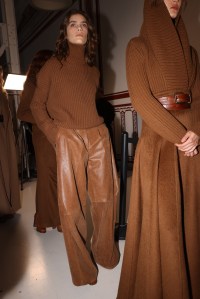 Backstage at Max Mara Fall 2025 Ready-to-Wear Collection at Milan Fashion Week