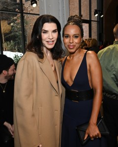 Julianna Margulies and Kerry Washington at the Coach Fall 2025 Ready-to-Wear show