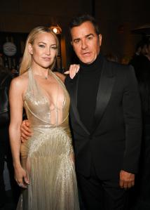 Kate Hudson, Justin Theroux at Netflix’s "Running Point" Premiere at The Egyptian Theatre on February 13, 2025 in Los Angeles, California.