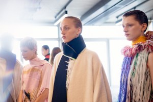 Backstage at Roksanda Fall 2025 Ready-to-Wear Collection at London Fashion Week