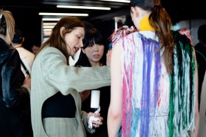 Backstage at Roksanda Fall 2025 Ready-to-Wear Collection at London Fashion Week