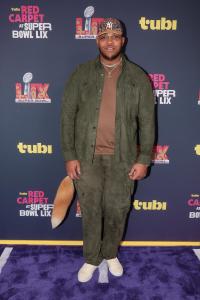 guest at the Tubi Red Carpet during Super Bowl LIX at Caesars Superdome on February 09, 2025 in New Orleans, Louisiana.