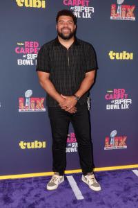 Cameron Heyward at the Tubi Red Carpet during Super Bowl LIX at Caesars Superdome on February 09, 2025 in New Orleans, Louisiana.