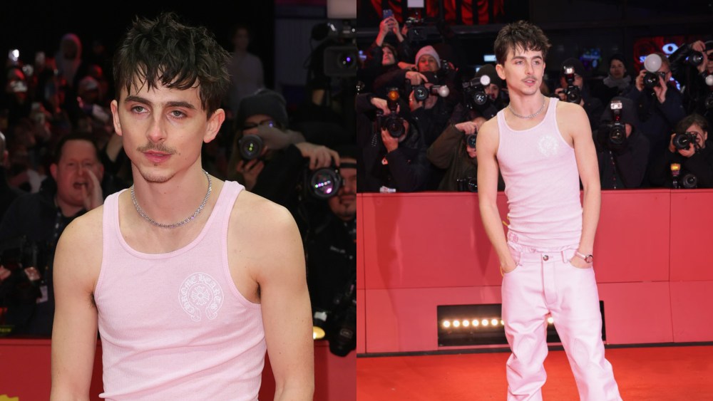 Timothée Chalamet at the "A Complete Unknown" premiere during the 75th Berlinale International Film Festival Berlin on Feb. 14, 2025, in Berlin.