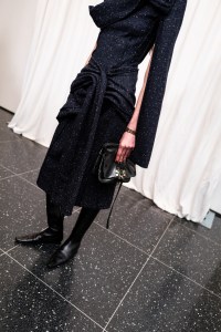 Backstage at the Tory Burch spring 2025 ready-to-wear show at New York Fashion Week.