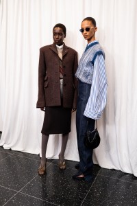 Backstage at the Tory Burch spring 2025 ready-to-wear show at New York Fashion Week.