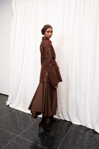 Backstage at the Tory Burch spring 2025 ready-to-wear show at New York Fashion Week.