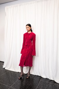 Backstage at the Tory Burch spring 2025 ready-to-wear show at New York Fashion Week.