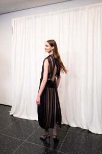 Backstage at the Tory Burch spring 2025 ready-to-wear show at New York Fashion Week.