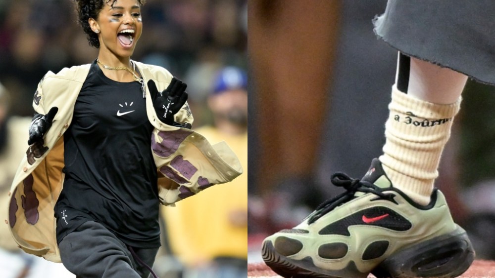 tyla nike air max muse 2025 Cactus Jack Foundation HBCU Celebrity Softball Classic