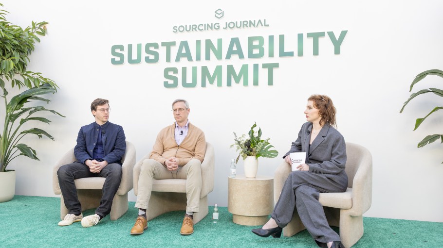 Ross McBee of TômTex and David Williamson of Modern Meadow discuss alternative materials with Sourcing Journal's Alex Harrell.