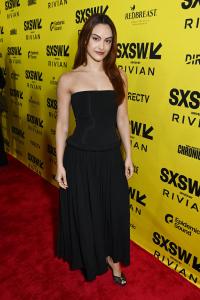 Camila Mendes at the "Idiotka" Premiere during the SXSW Conference & Festivals held at the ZACH Theatre on March 12, 2025 in Austin, Texas.
