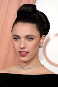 HOLLYWOOD, CALIFORNIA - MARCH 02: Margaret Qualley attends the 97th Annual Oscars at Dolby Theatre on March 02, 2025 in Hollywood, California. (Photo by Savion Washington/Getty Images)