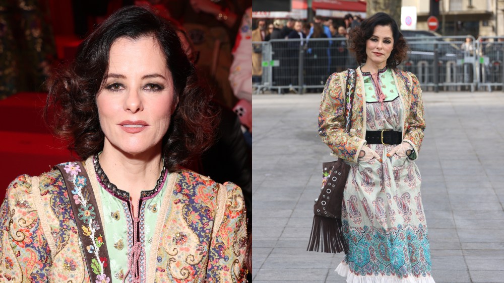 Parker Posey attends the Valentino Womenswear Fall/Winter 2025-2026 show as part of Paris Fashion Week at Institut du Monde Arabe on March 09, 2025 in Paris, France.
