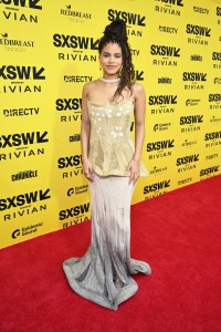 Zazie Beetz at the "The Dutchman" Premiere during the SXSW Conference & Festivals at the Paramount Theatre on March 8, 2025 in Austin, Texas.